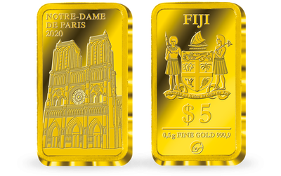 Monnaie-lingot en or «Notre-Dame de Paris» 2020